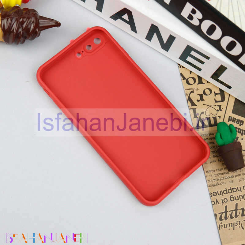 اصفهان جانبی-قاب سیلیکونی عروسکی محافظ لنزدار طرح Bigget آیفون iPhone 7 Plus / 8 Plus
