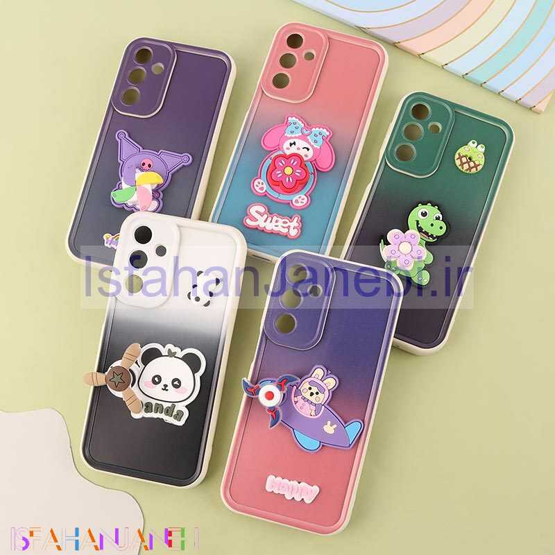 اصفهان جانبی-قاب سولید سامسونگ Galaxy A16 4G / A16 5G اسپینردار دور سفید محافظ لنزدار