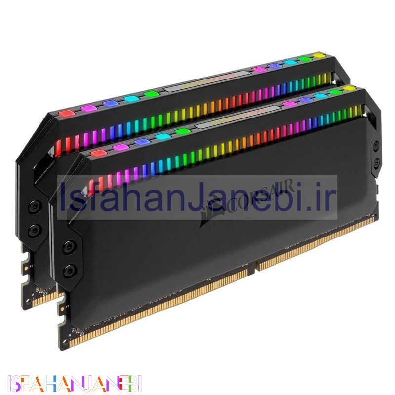 اصفهان جانبی-رم کامپیوتر Corsair Dominator Platinum RGB DDR4 64GB 3200MHz CL16 Dual