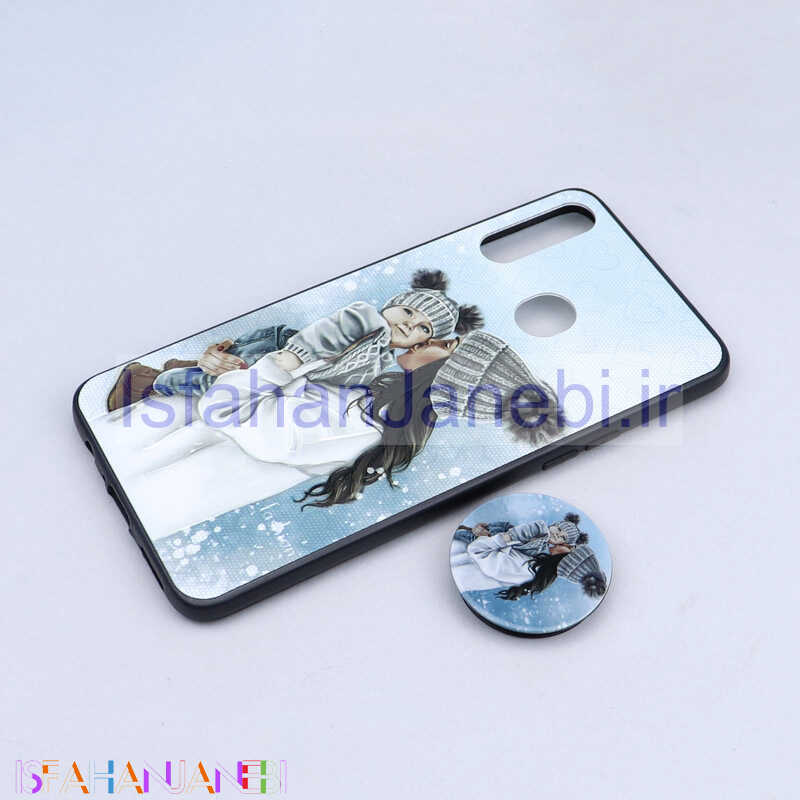 اصفهان جانبی-قاب طرحدار + پاپ سوکت Samsung A20s کد5 سری B