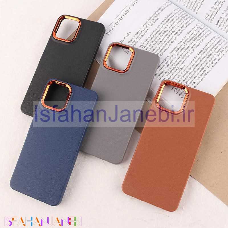 اصفهان جانبی-قاب چرمی ژله ای سامسونگ Galaxy A06 دور محافظ متال
