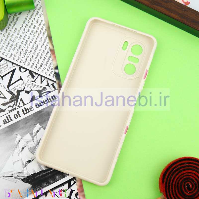 اصفهان جانبی-قاب سیلیکونی محافظ لنزدار طرح گل Xiaomi Poco F3