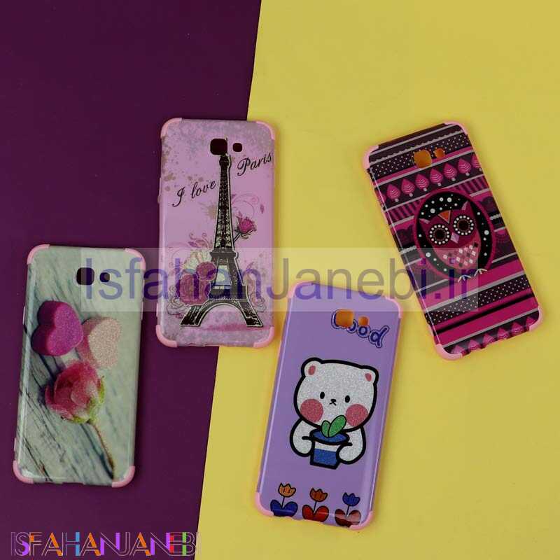 اصفهان جانبی-قاب فانتزی برجسته اکلیلی صورتی سامسونگ J5 Prime