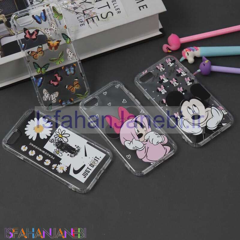 اصفهان جانبی-قاب ژله ای بی رنگ طرحدار آیفون iPhone 7/8