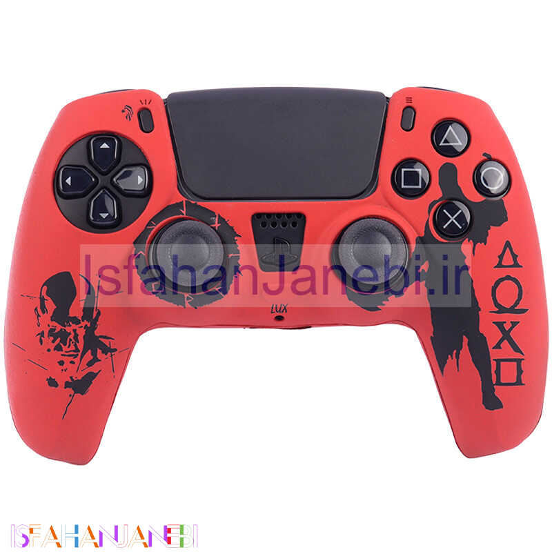 اصفهان جانبی-روکش دسته بازی PS5 طرح God of war قرمز مشکی