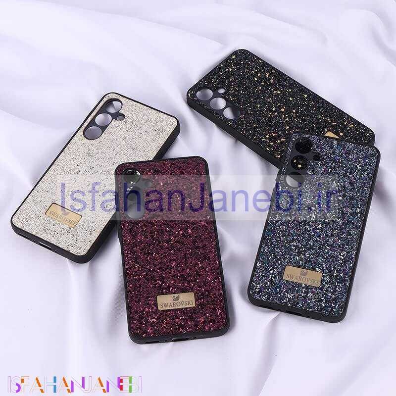 اصفهان جانبی-قاب شاینی Swarovski سامسونگ Galaxy A35 محافظ لنزدار