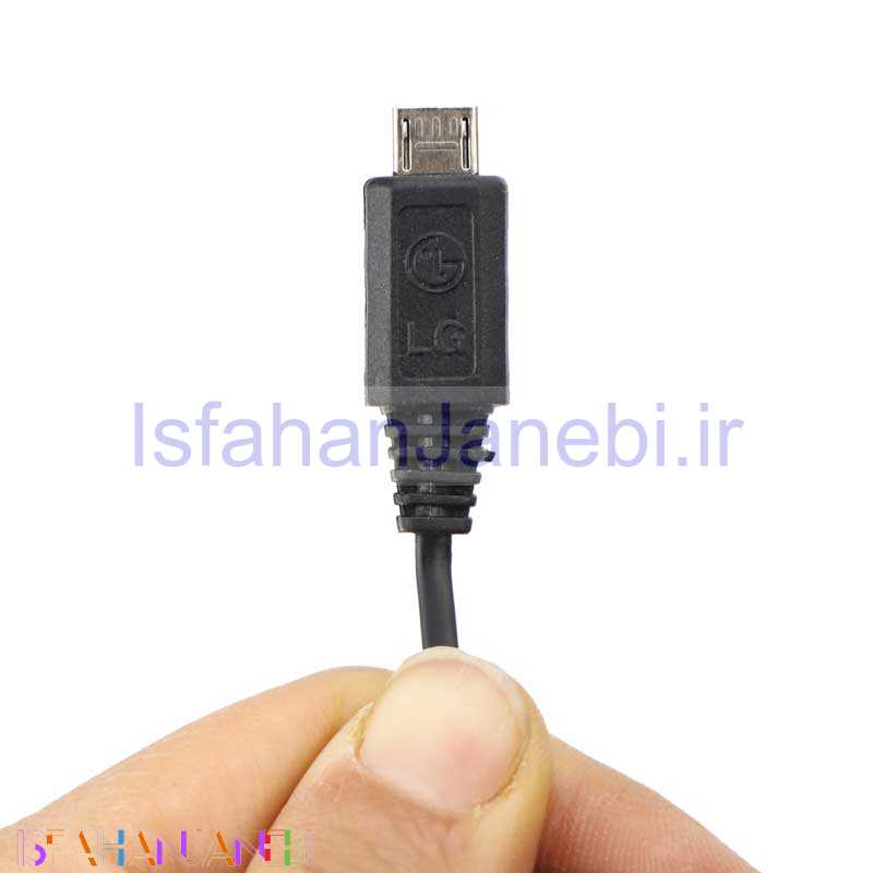 اصفهان جانبی-شارژر سیم وصل میکرو یو اس بی LG P52ES Micro