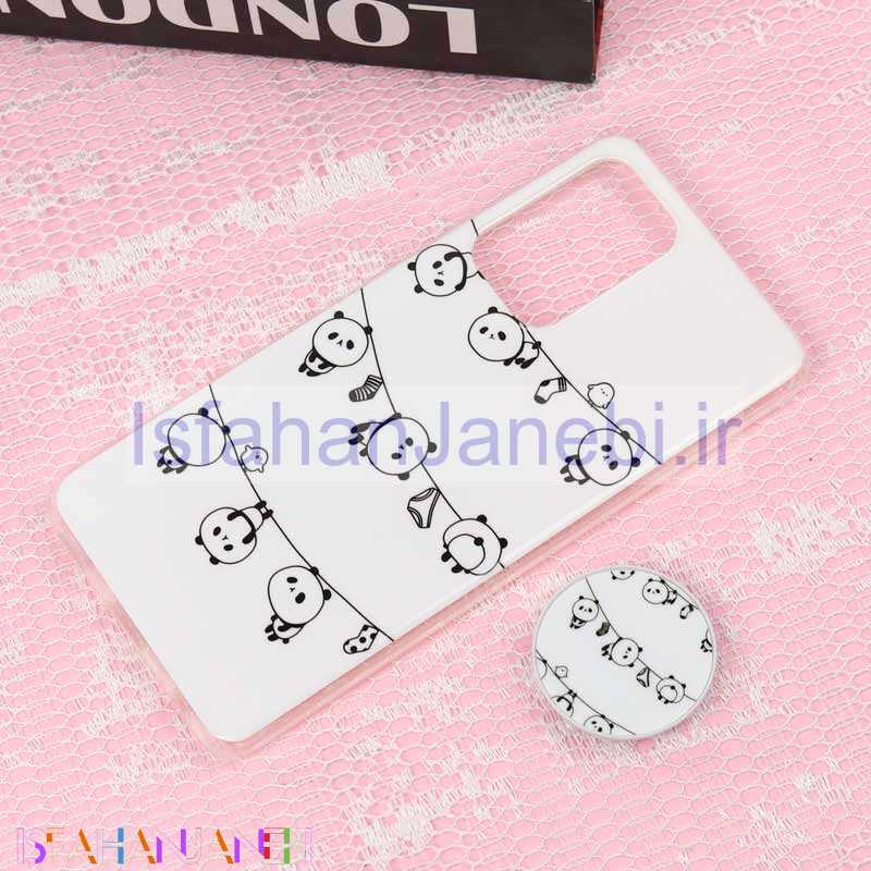 اصفهان جانبی-قاب سوپر IMD دور شفاف پاپ سوکت دار Samsung A52 پاندا