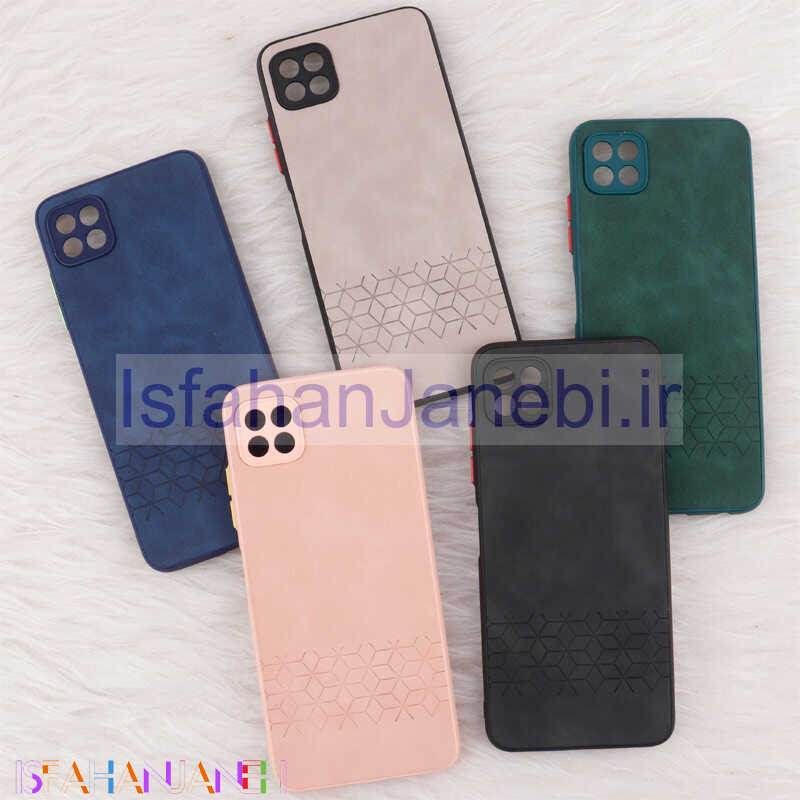 اصفهان جانبی-قاب چرمی طرحدار Smartphone محافظ لنزدار Samsung Galaxy A22 5G