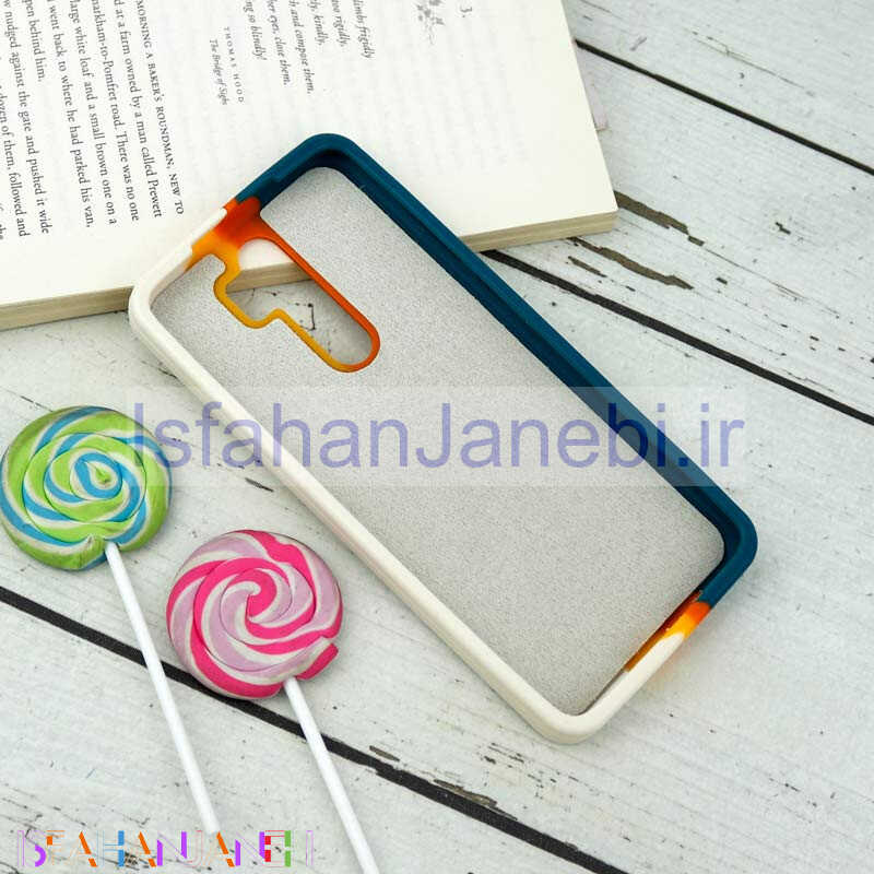 اصفهان جانبی-قاب سیلیکونی اورجینال رنگین کمانی طرح بافت Xiaomi Redmi Note 8 Pro