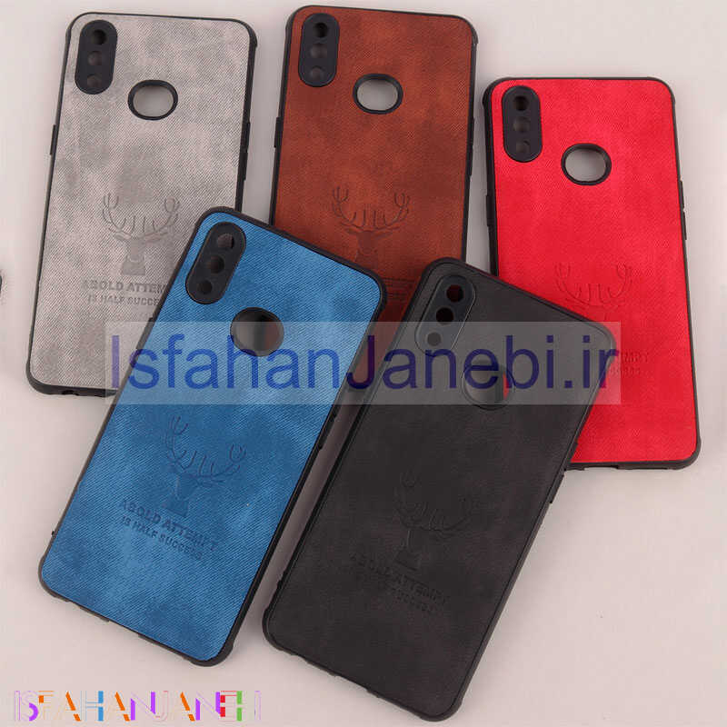 اصفهان جانبی-قاب چرمی طرح گوزن محافظ لنز دار Samsung Galaxy A10s