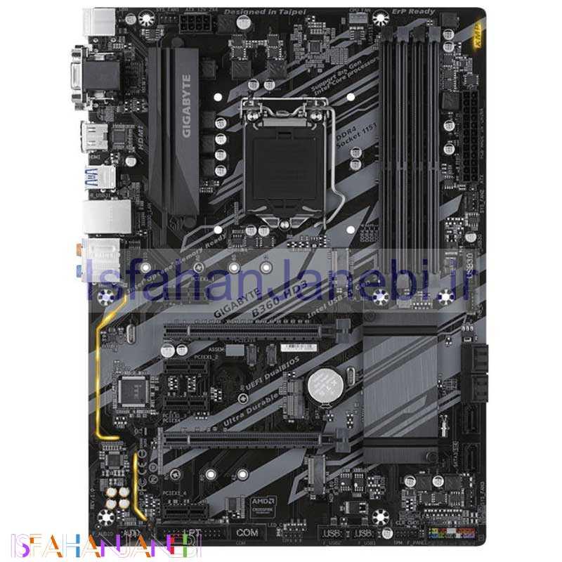 اصفهان جانبی-مادربرد گیگابایت B360 HD3 rev. 1.0 DDR4