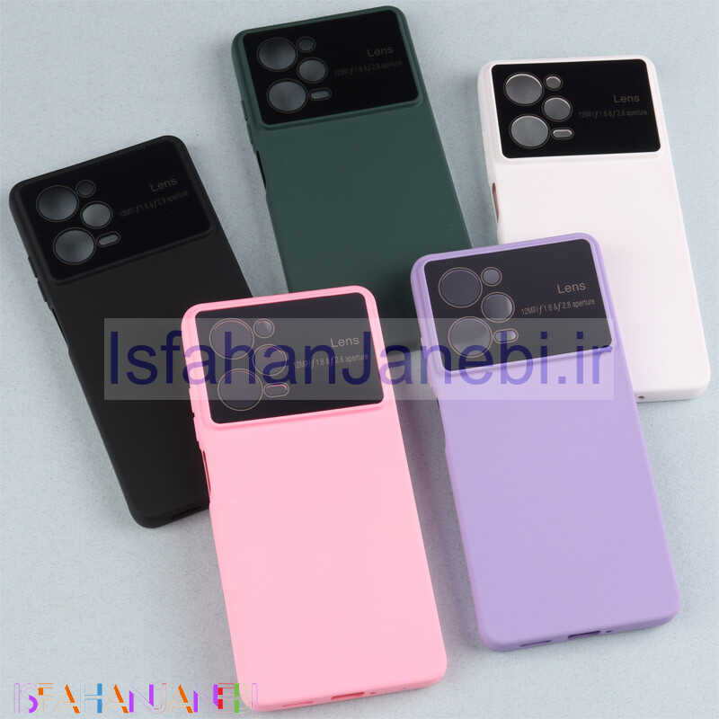 اصفهان جانبی-قاب سیلیکونی Lens Aperture محافظ لنزدار Xiaomi Poco X5 Pro