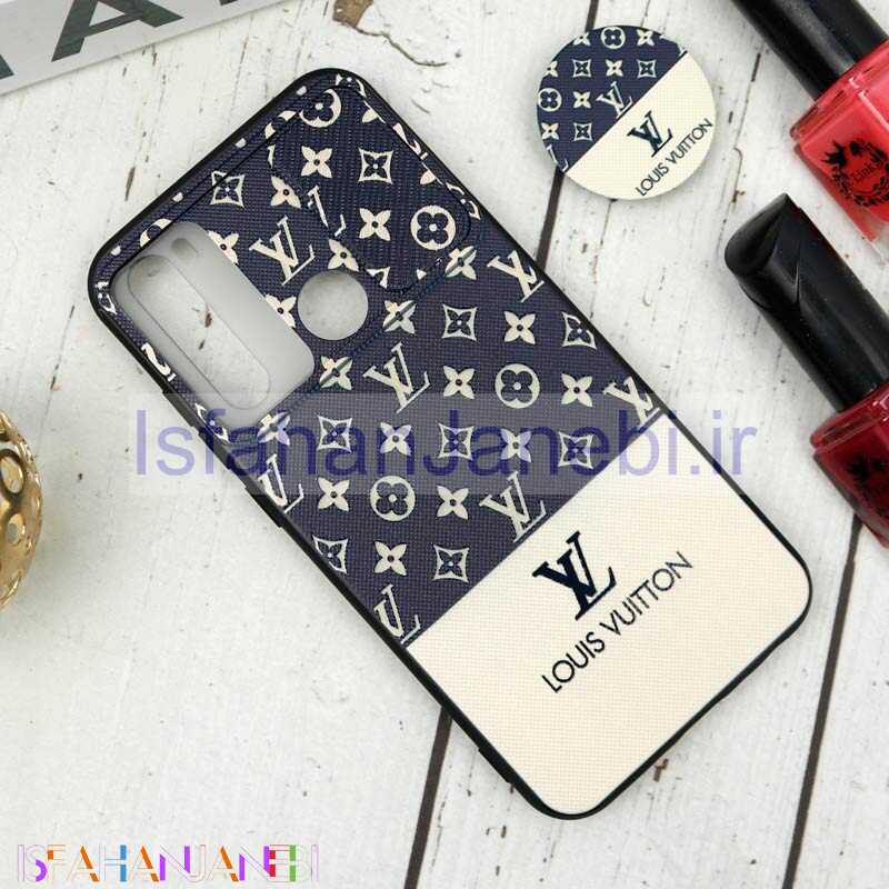 اصفهان جانبی-قاب طرحدار محافظ لنزدار کشویی + پاپ سوکت طرح LV شیائومی Redmi Note 8 سری B