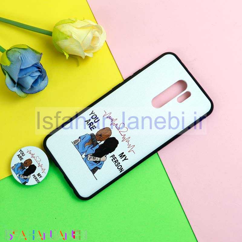 اصفهان جانبی-قاب فانتزی برجسته + پاپ سوکت طرح Friends شیائومی Redmi 9 سری D