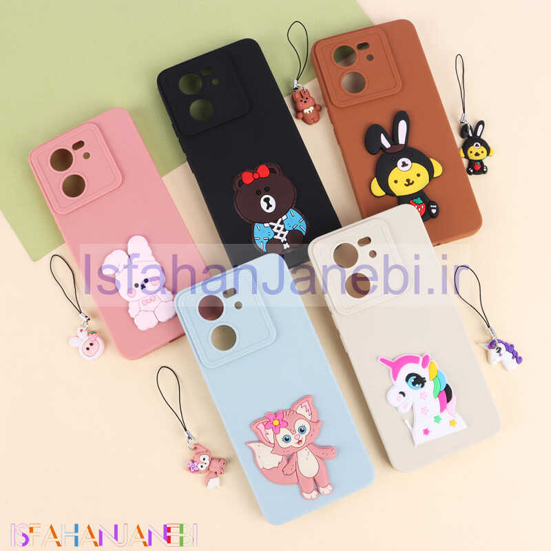 اصفهان جانبی-قاب عروسکی برجسته محافظ لنزدار Xiaomi 13T + آویز