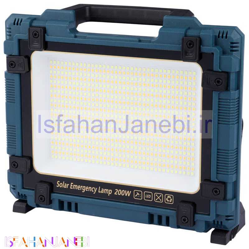 اصفهان جانبی-پروژکتور سیار شارژی و پاور بانک خورشیدی W8109-1
