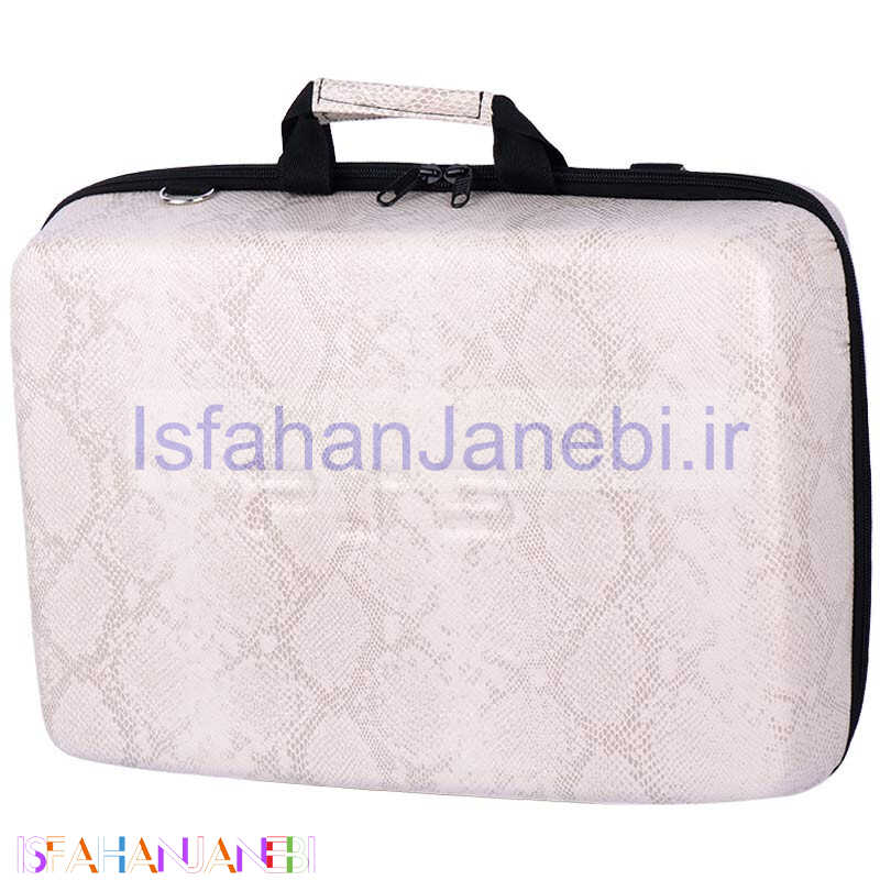 اصفهان جانبی-کیف کنسول بازی PS5 چرمی پوست ماری کرمی