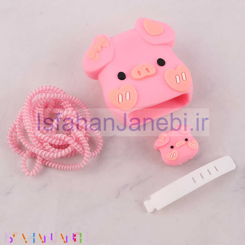 اصفهان جانبی-ست محافظ کابل و کلگی شارژر شیائومی 33 وات طرح خوک