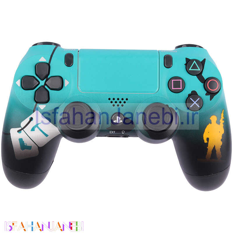 اصفهان جانبی-دسته بازی بی سیم SONY PlayStation 4 DualShock 4 High Copy طرح کانتر مشکی سبز