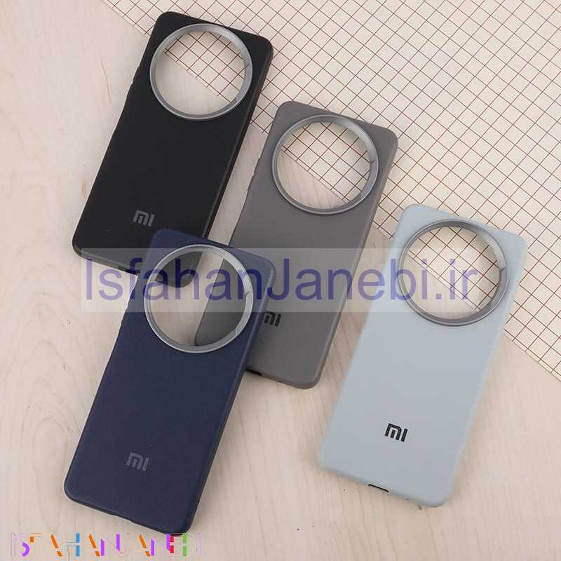 اصفهان جانبی-قاب چرمی ژله ای Leather شیائومی Redmi A3 / A3X لوگودار