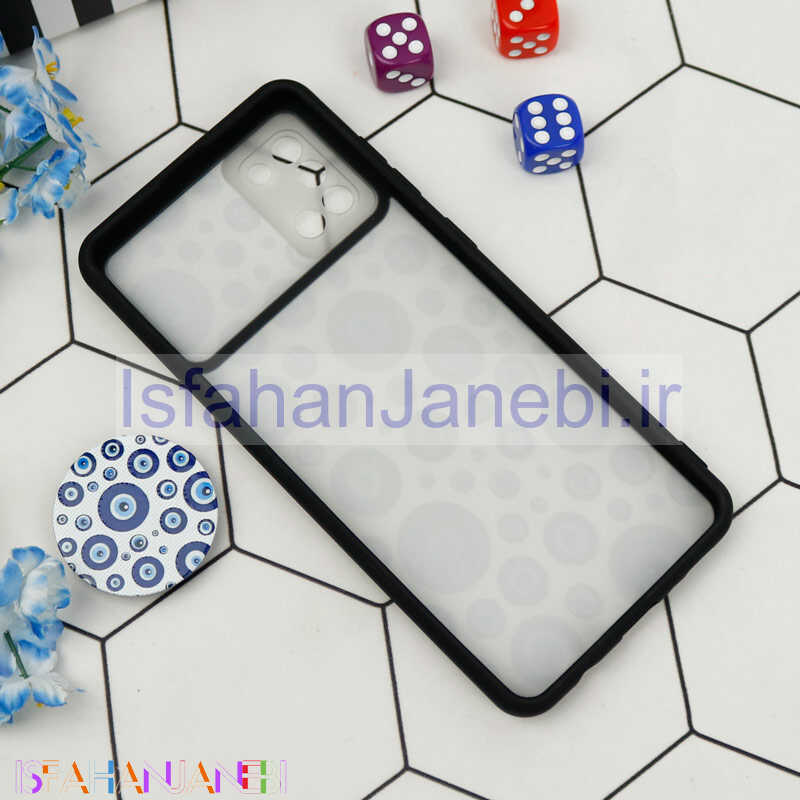 اصفهان جانبی-قاب طرحدار محافظ لنزدار کشویی + پاپ سوکت طرح چشم و نظر سامسونگ A31 سری B