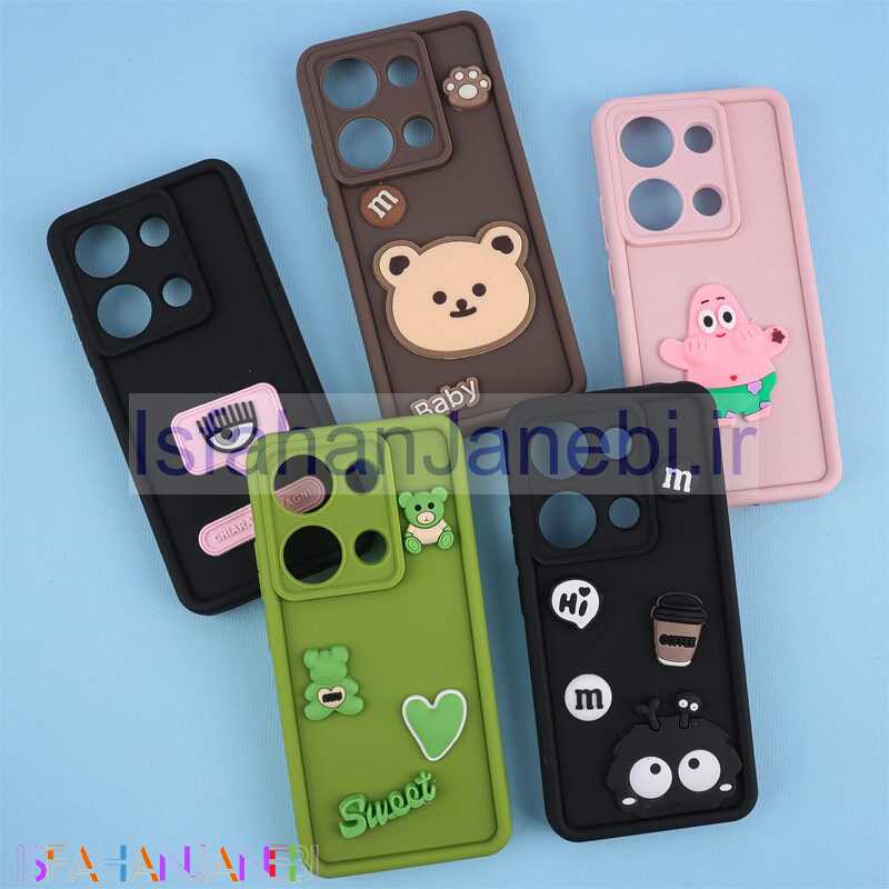 اصفهان جانبی-قاب سیلیکونی سولید شیائومی Redmi Note 13 Pro 4G محافظ لنزدار