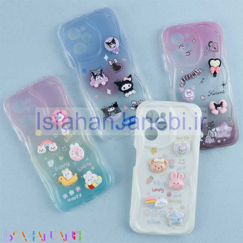 اصفهان جانبی-قاب رنگی عروسک برجسته محافظ لنزدار Xiaomi Poco X5 Pro