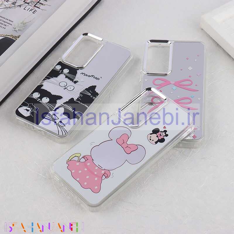 اصفهان جانبی-قاب آینه ای سامسونگ Galaxy A35 طرح دار دور محافظ متال