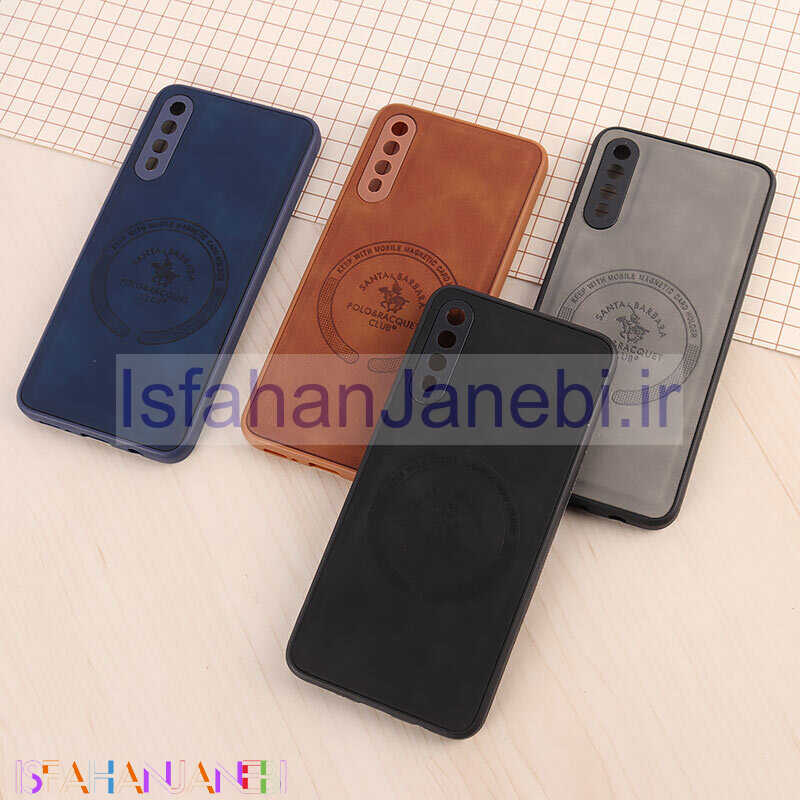 اصفهان جانبی-قاب چرمی Polo & Racquet Club سامسونگ Galaxy A30s / A50 / A50s طرح مگ سیف محافظ لنزدار