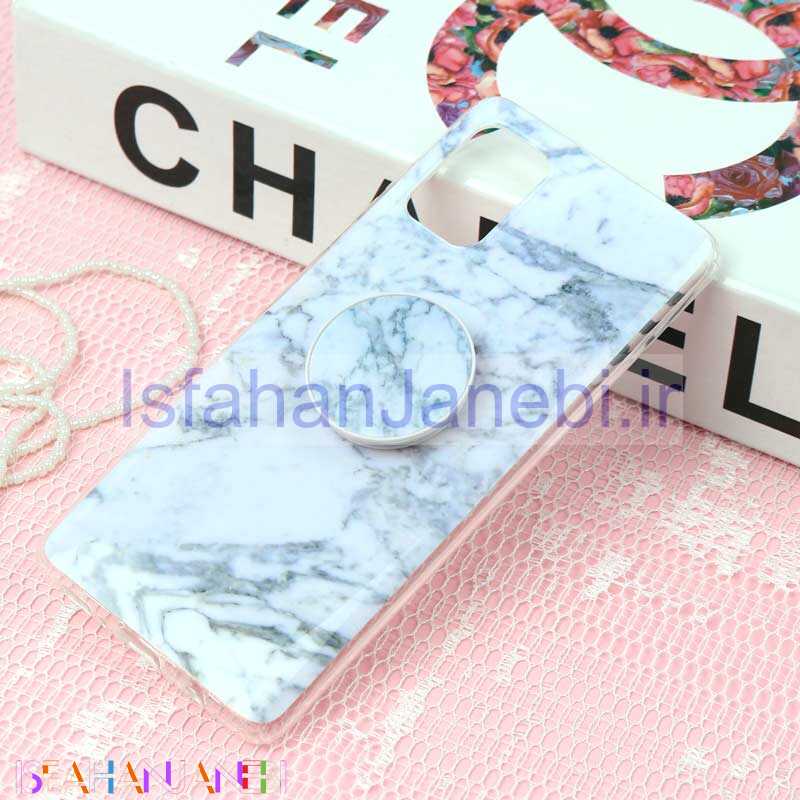 اصفهان جانبی-قاب سوپر IMD دور شفاف پاپ سوکت دار Samsung A71 سنگی