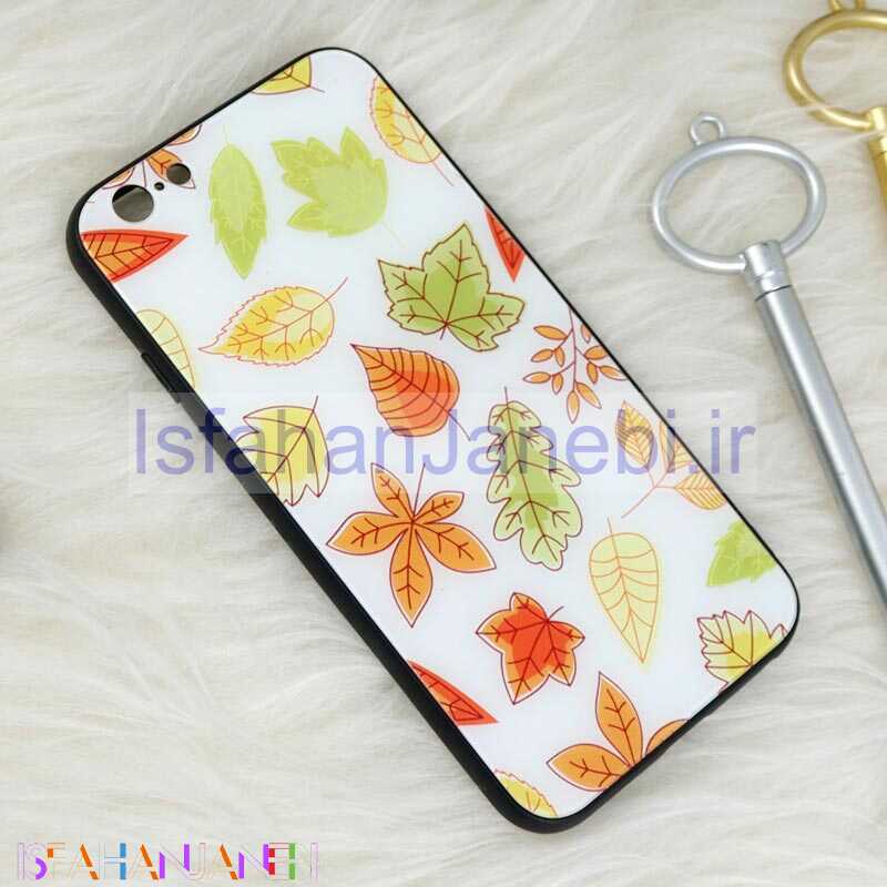 اصفهان جانبی-قاب پشت گلسی طرحدار برگ پاییزی iPhone 6/6s