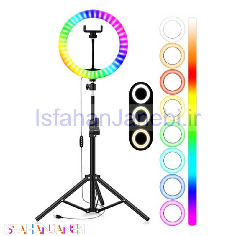 اصفهان جانبی-رینگ لایت پایه دار "MJ36 RGB 14
