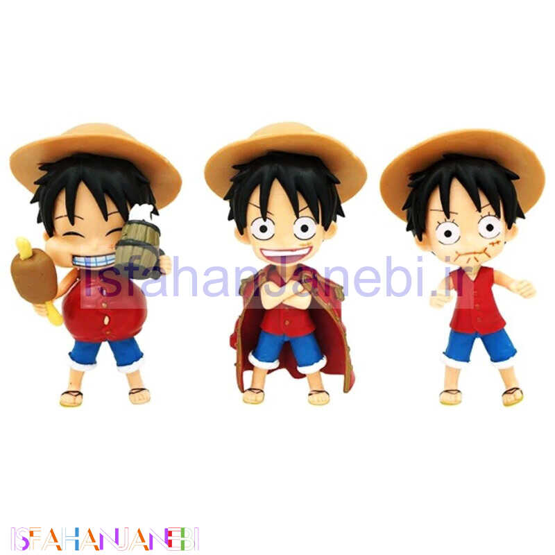 اصفهان جانبی-اکشن فیگور طرح One Piece Monkey D. Luffy کد 2125 بسته 3 عددی