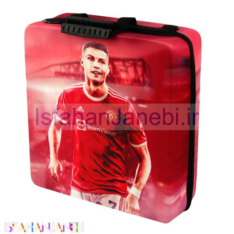 اصفهان جانبی-کیف کنسول بازی PS4 طرح Ronaldo قرمز