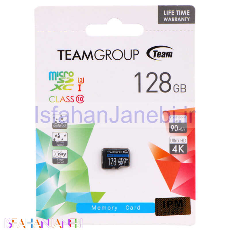 اصفهان جانبی-رم میکرو 128 گیگ تیم گروپ TeamGroup Elite A1 V30 U3 C10 90MB/s