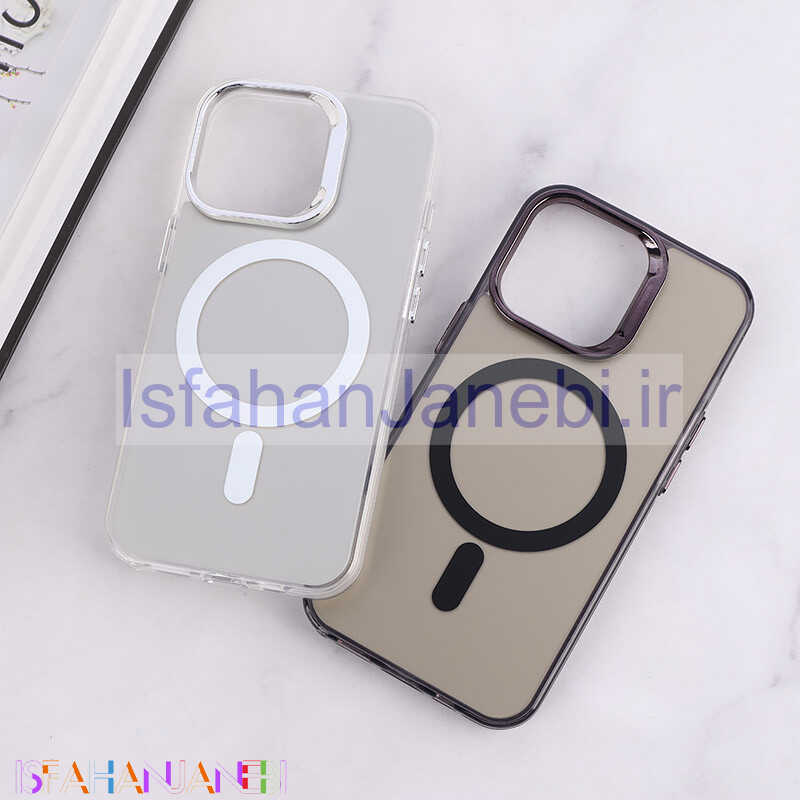 اصفهان جانبی-قاب مگ سیف Magnetic آیفون iPhone 13 Pro دور محافظ متالیک
