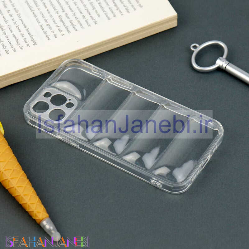اصفهان جانبی-قاب PC شفاف پافر ژله ای محافظ لنزدار iPhone 12 Pro