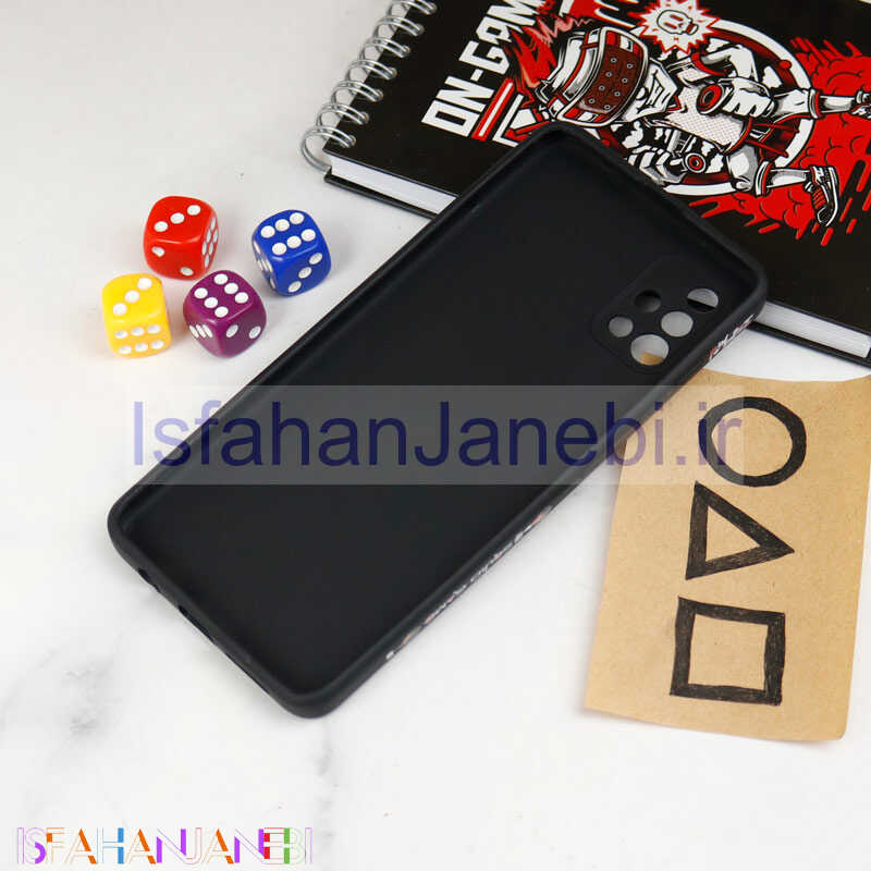 اصفهان جانبی-قاب سیلیکونی محافظ لنزدار طرح اسکویید گیم Samsung Galaxy A51 کد 8