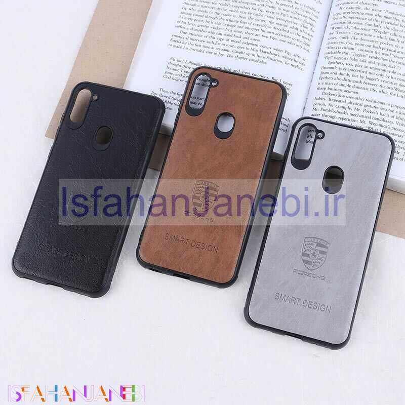 اصفهان جانبی-قاب چرمی Smart Design سامسونگ Galaxy A11 / M11 طرح Porsche