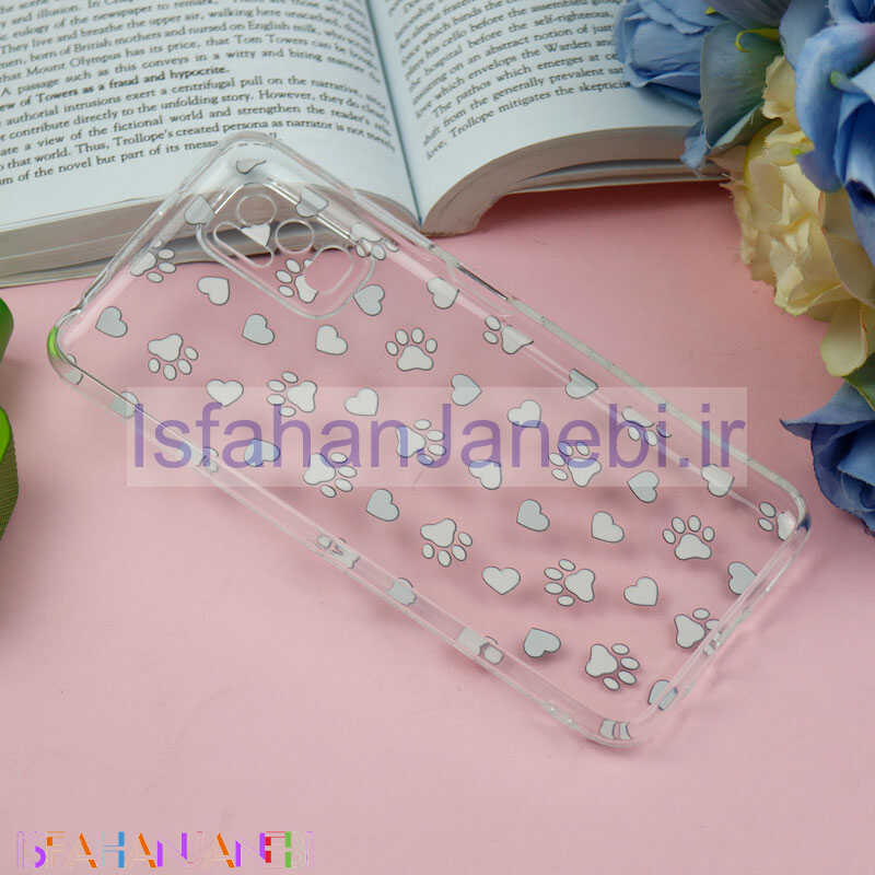 اصفهان جانبی-قاب ژله ای شفاف طرحدار ردپا Xiaomi Poco M3 Pro