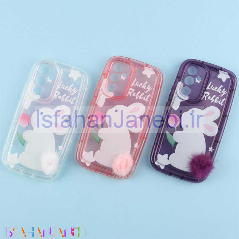 اصفهان جانبی-قاب متال ژله ای Lucky Rabbit محافظ لنزدار Samsung Galaxy A54