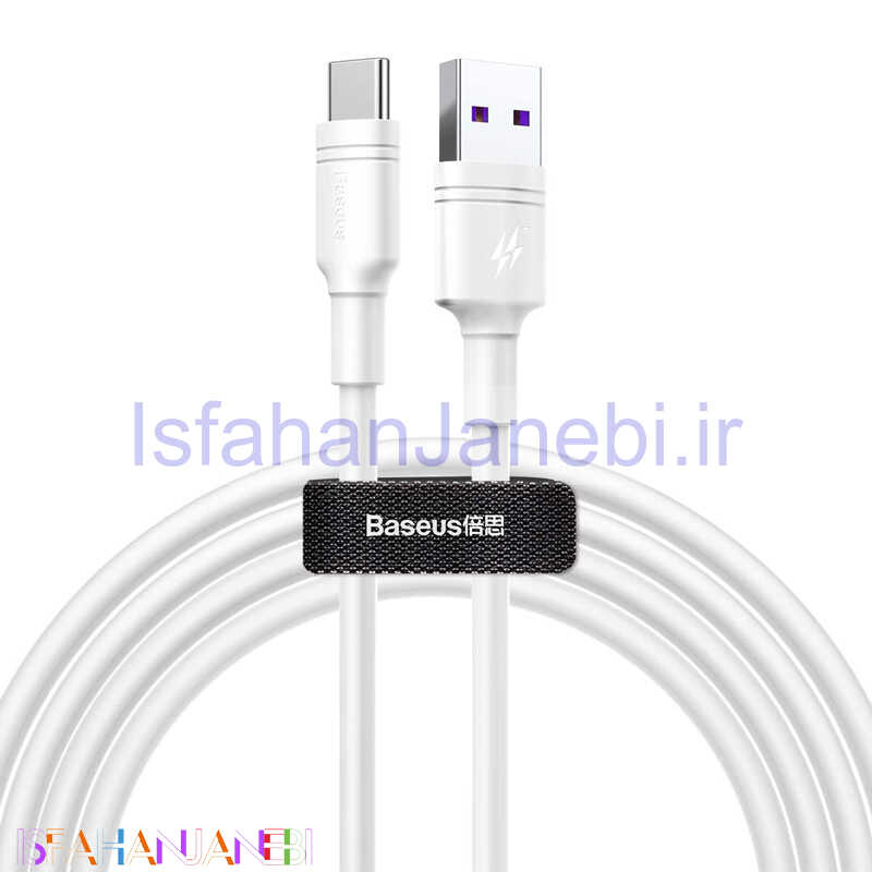 اصفهان جانبی-کابل تایپ سی فست شارژ Baseus Double-ring CATSH-C02 QC3 2m