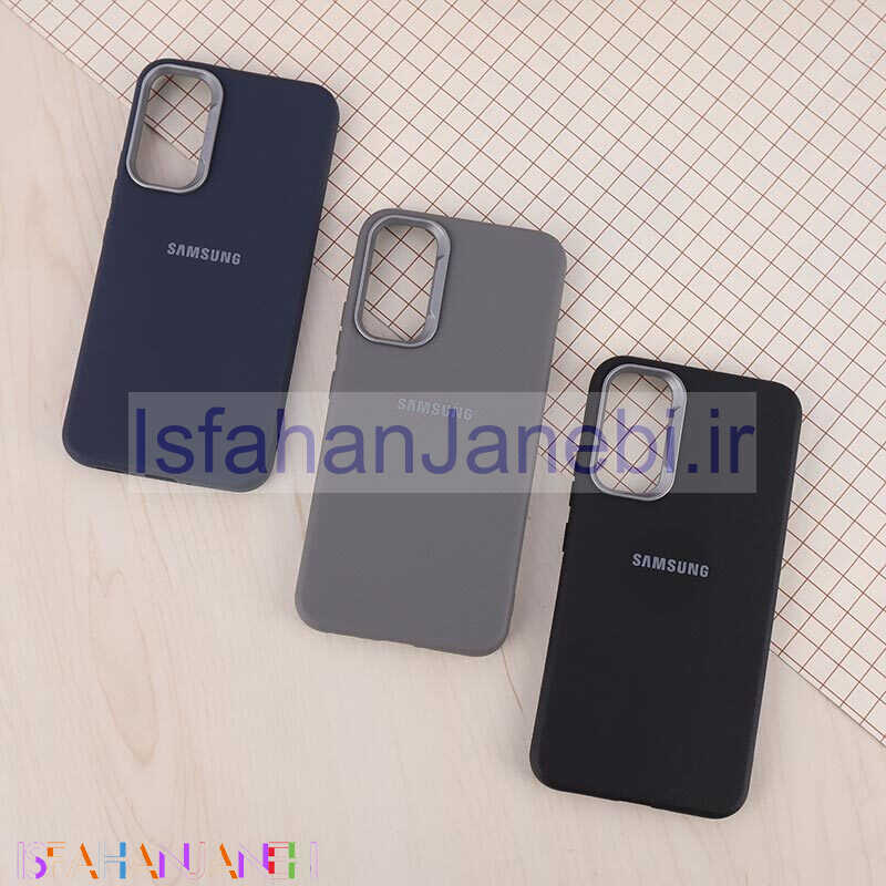 اصفهان جانبی-قاب چرمی ژله ای Leather سامسونگ Galaxy A34 لوگودار