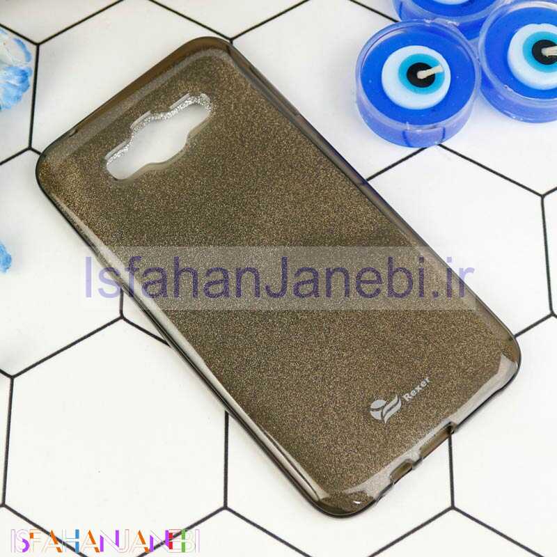 اصفهان جانبی-قاب ژله ای اکلیلی REXER Sparkle Samsung Galaxy E7 مشکی
