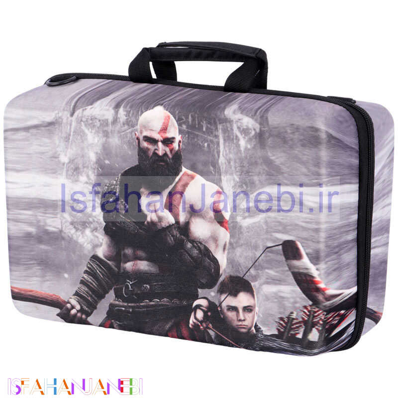 اصفهان جانبی-کیف کنسول بازی PS5 Slim طرح God of War
