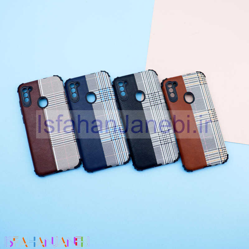 اصفهان جانبی-قاب چرمی پارچه ای محافظ لنزدار Samsung Galaxy A11