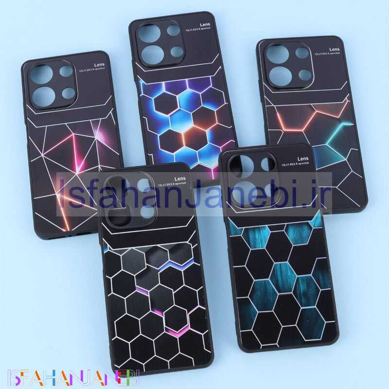 اصفهان جانبی-قاب Lens Opoctuir هفت رنگ محافظ لنزدار Xiaomi Redmi Note 13 4G
