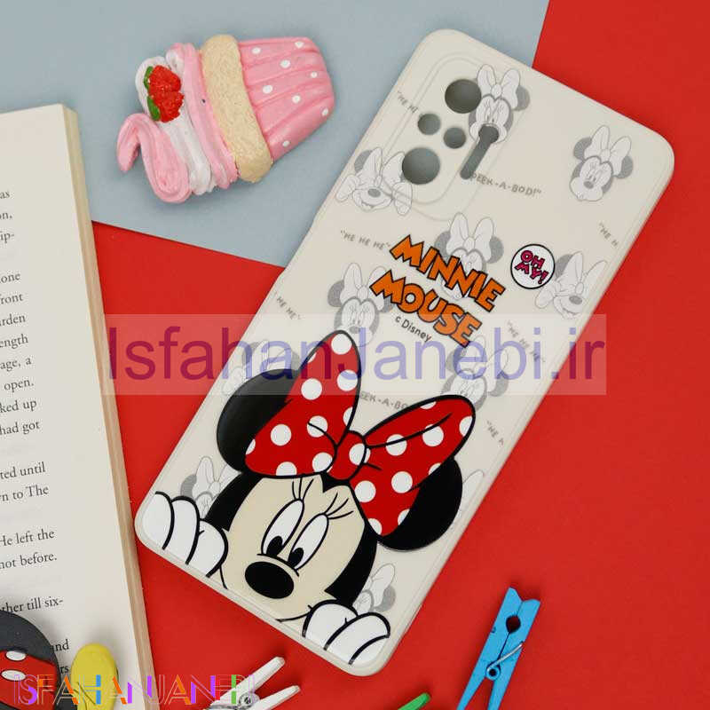 اصفهان جانبی-قاب سیلیکونی سفید محافظ لنزدار طرح میکی موس 1 شیائومی Xiaomi Redmi Note 10 Pro