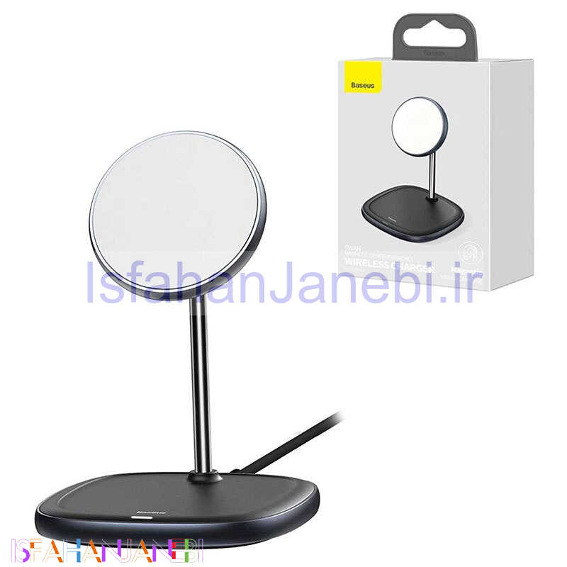 اصفهان جانبی-هولدر و شارژر وایرلس Baseus Swan WXSW-0 15W